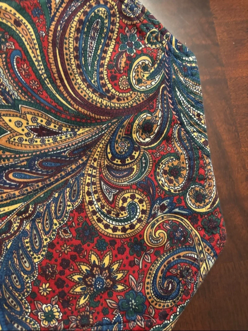 6 Paisley Jewel-tone Placemats Elegant Grandmillenial
